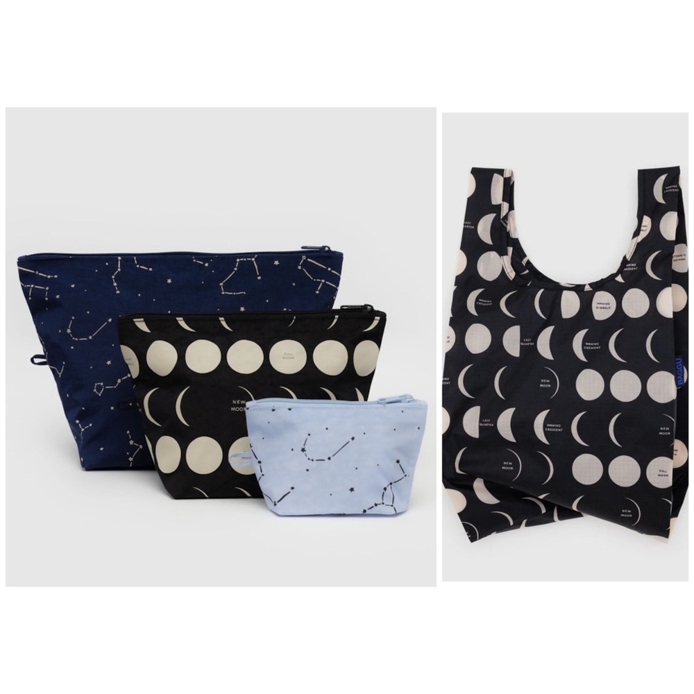 Baggu Go Pouch Set and Baby Reusable Tote Bag